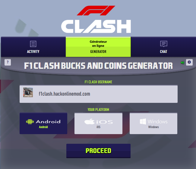 f1 clash hack