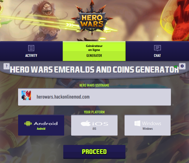 hero wars hack